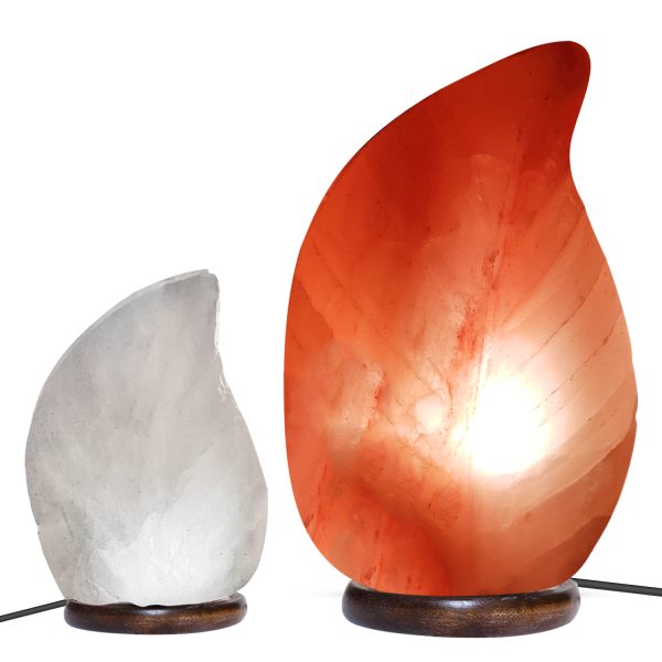 Leaf Shape Design Crystal Himalayan Rock Salt Lamp