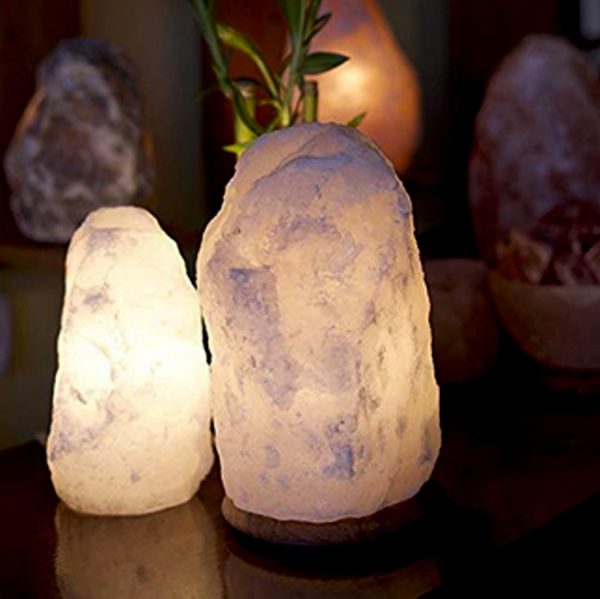Natural Himalayan Gray Crystal Salt Lamp